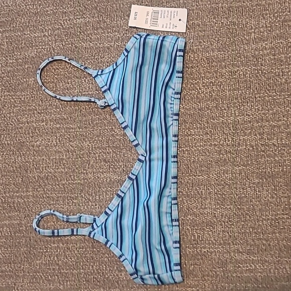 PacSun Other - Pacsun swim top bikini blue stripes size small new with tags SW30